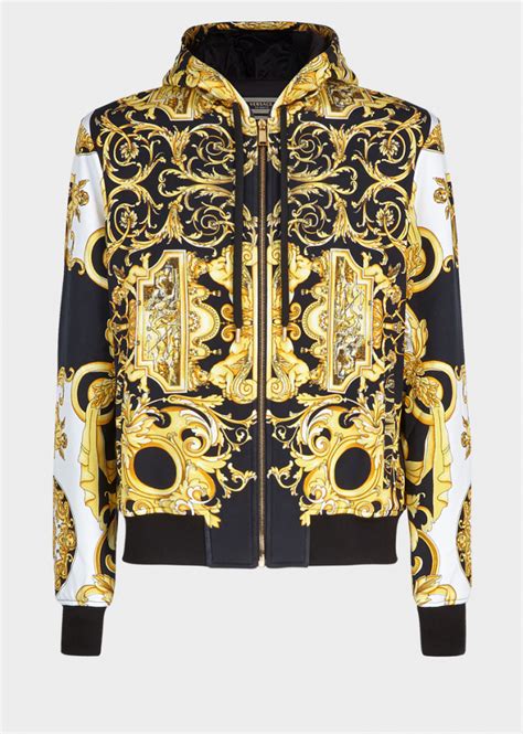 chamarras versace para hombre.